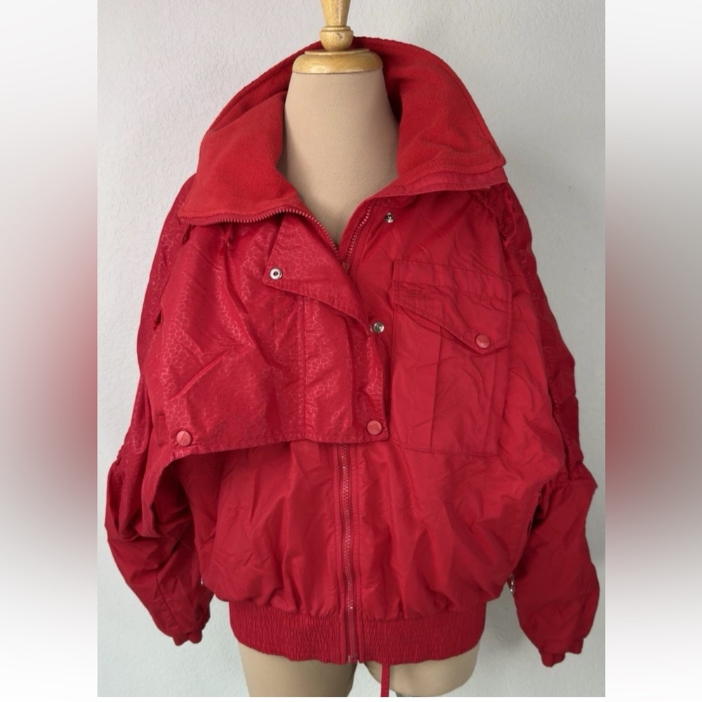 Vintage Y2K Serac Nordic Red Nylon Waterproof Nordic Ski Jacket M